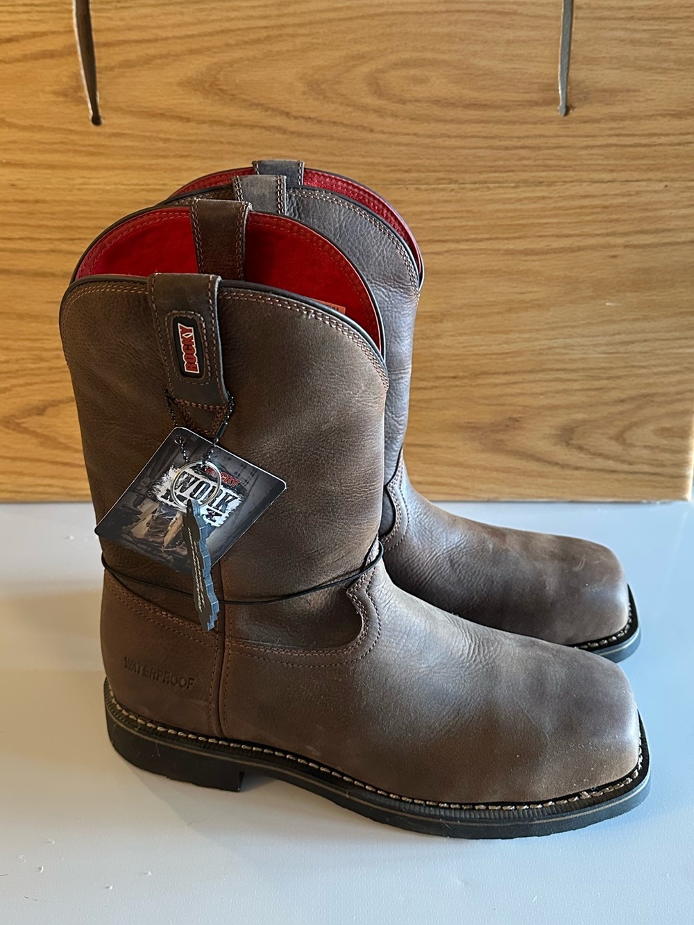 Men’s Rocky Steel Toe Boots Size 11 M